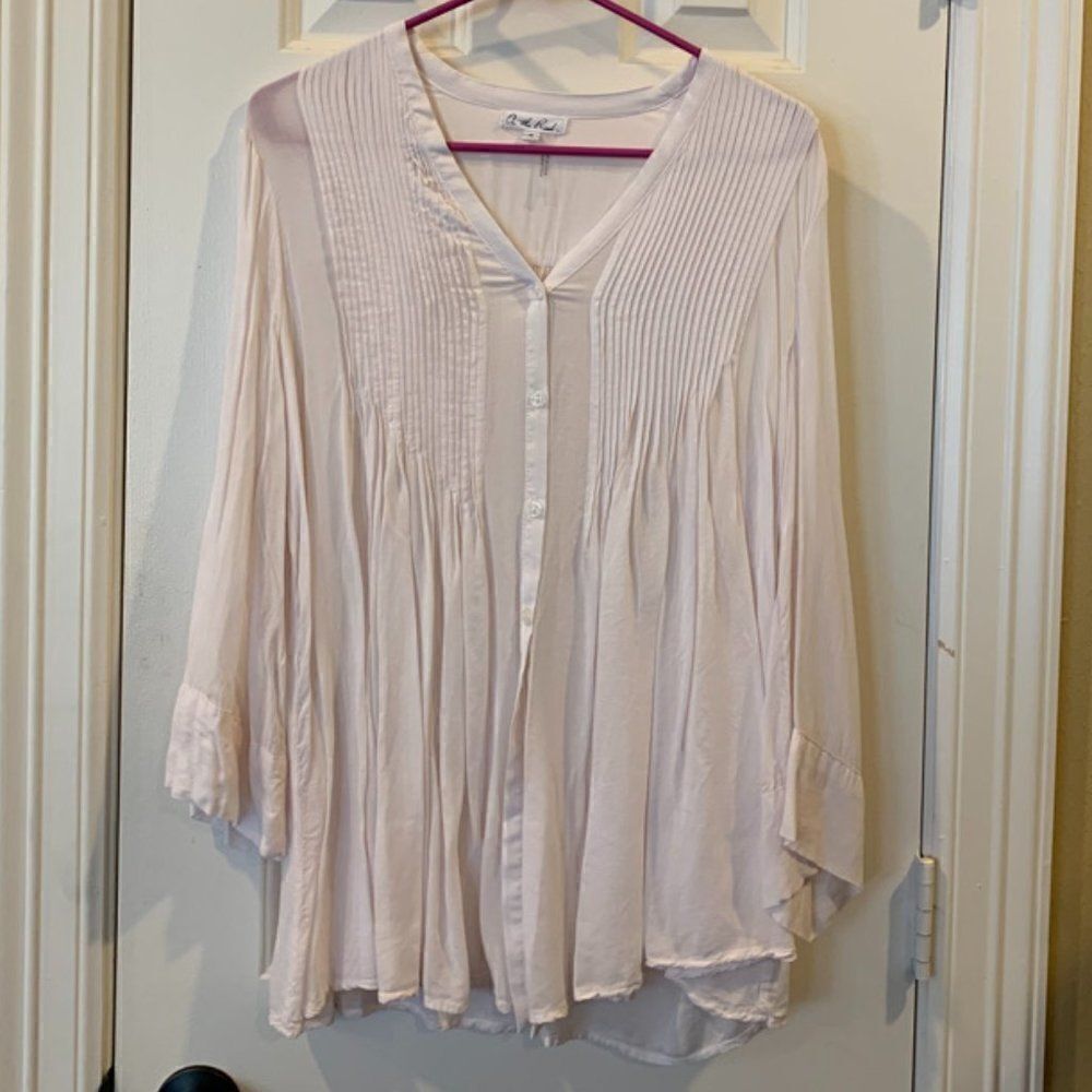 On the Road Light Pink Blouse